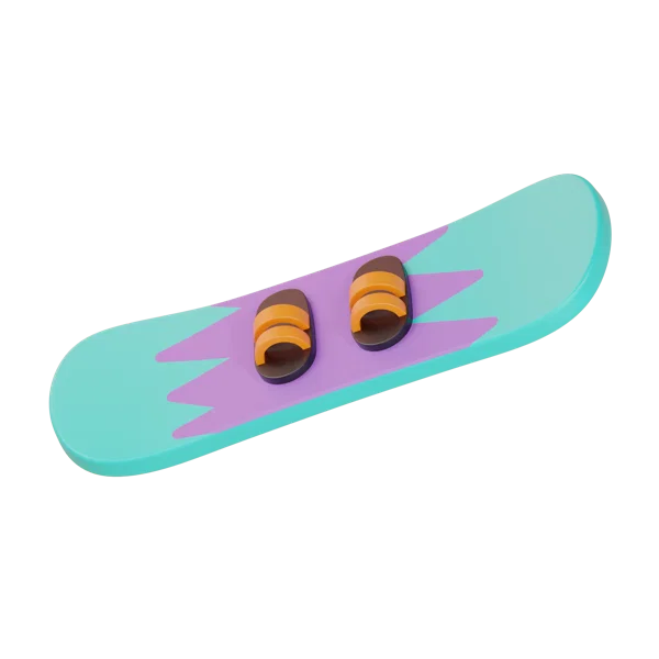 Snowboard 3D icon, view 5