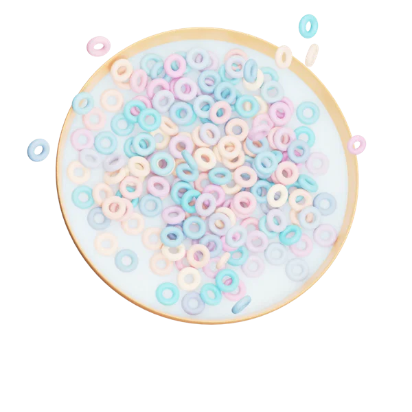 Cereal Bowl 3D icon, view 4