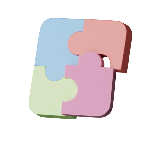 Puzzle 3D icon, view 5