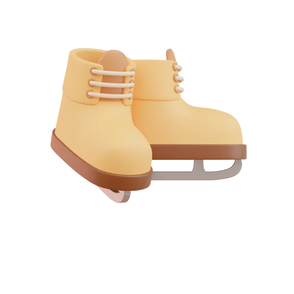 Ski shoe 3D icon, view 1
