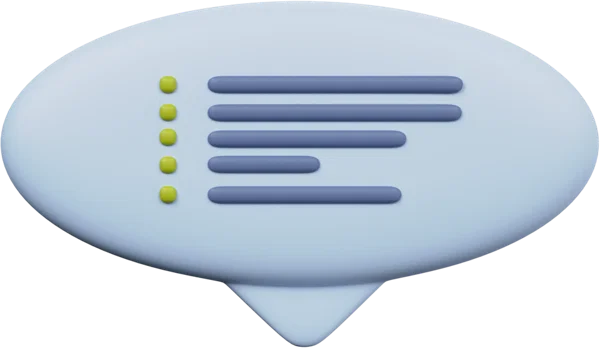 Speech Bubble 28 3D icon, view 1