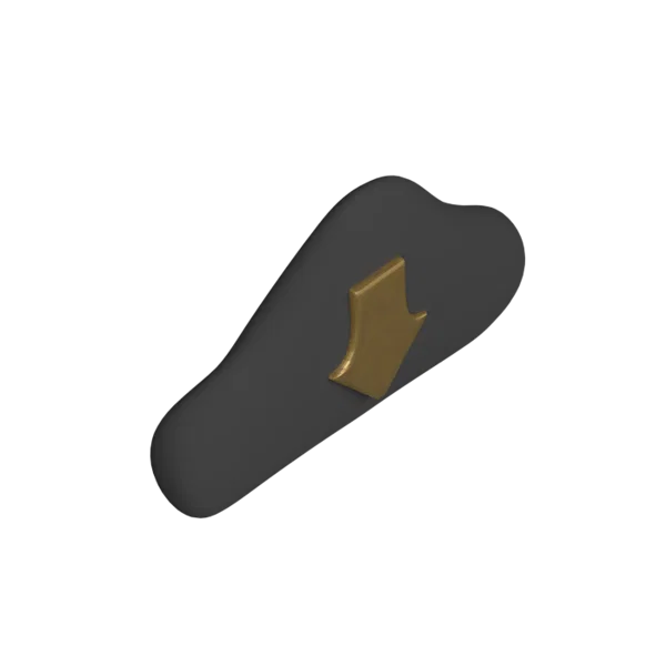 Cloud 3D icon, view 4