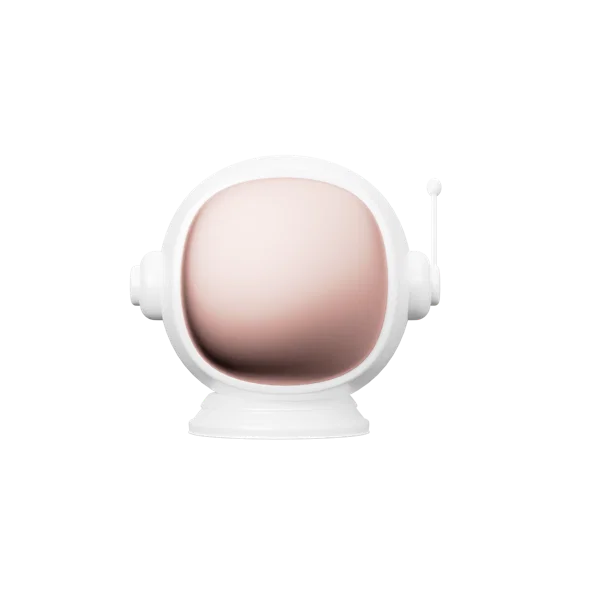 Space Helmet 1 3D icon, view 1