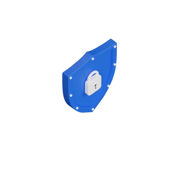 Shield 3D icon, view 4