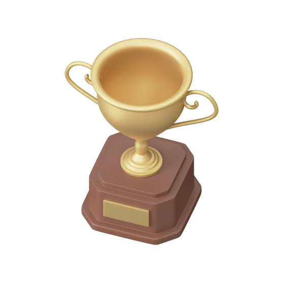 Trophy 3D icon, view 5