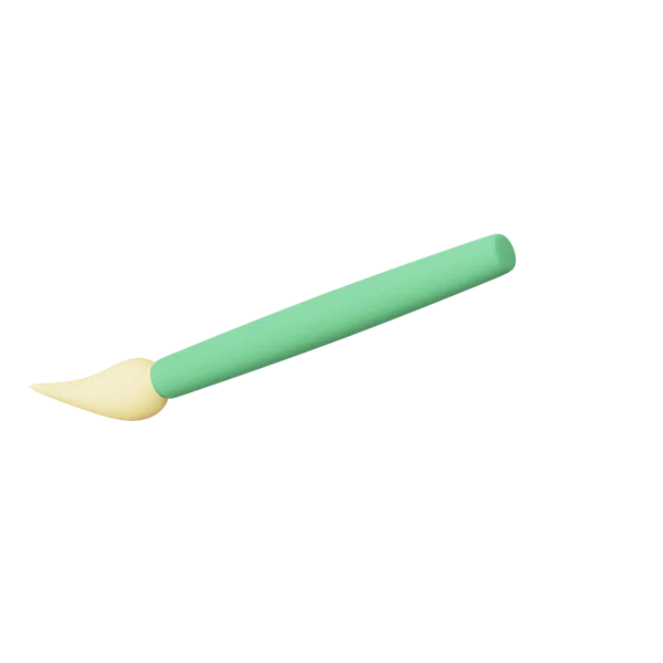 Brush 3D icon, view 5