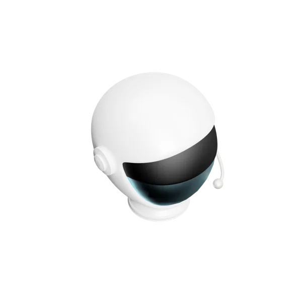 Space Helmet 2 3D icon, view 4