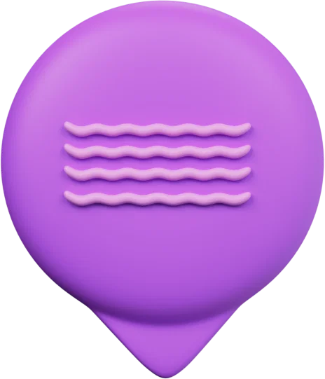 Speech Bubble 27 3D icon, view 1