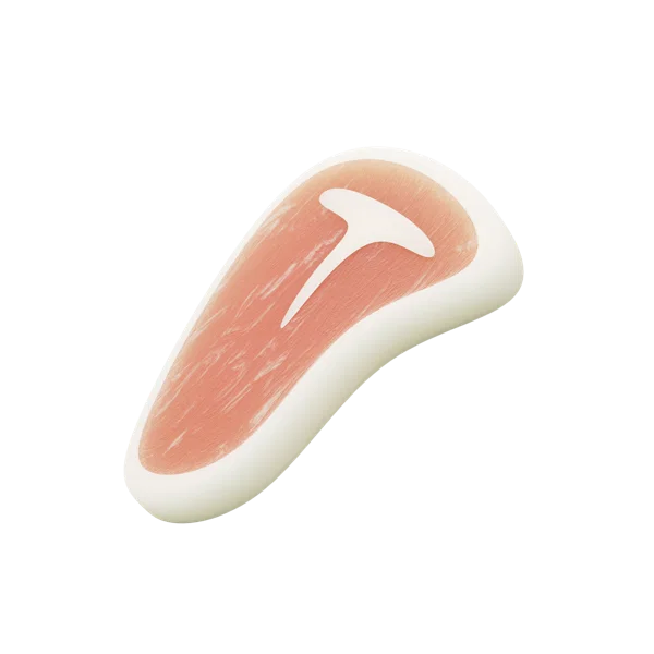 T Bone Steak 3D icon, view 2