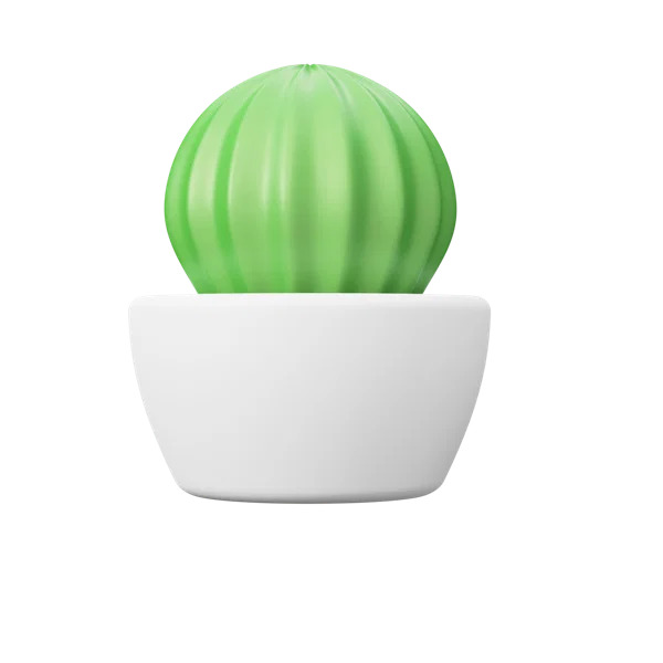 Cactus 2 3D icon, view 2