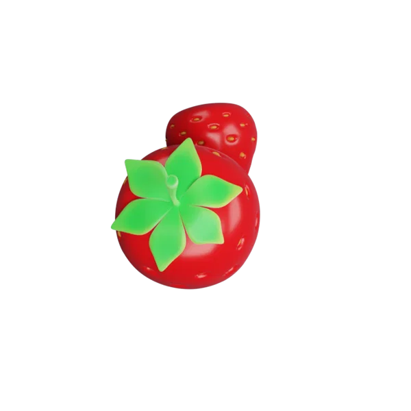 Strawberry 3D icon, view 4