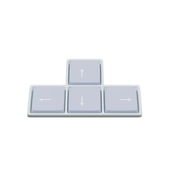 Arrow Keys 3D icon, view 1