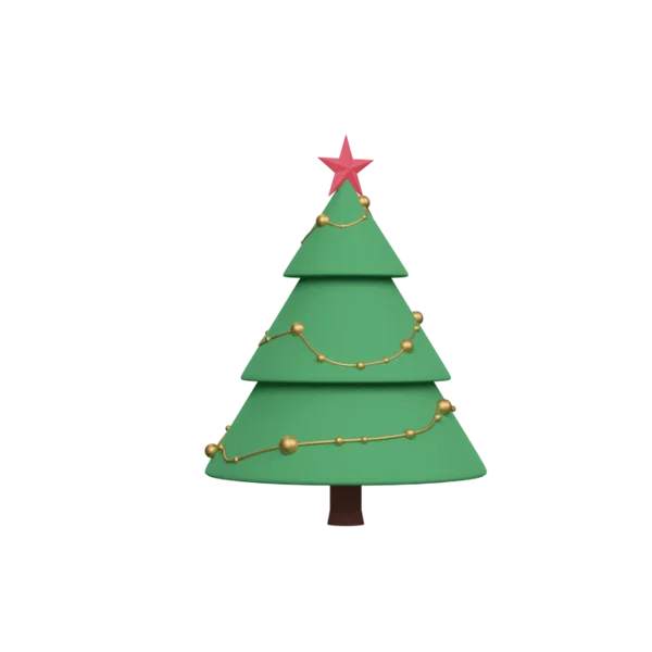 Tree 2 3D icon, view 3