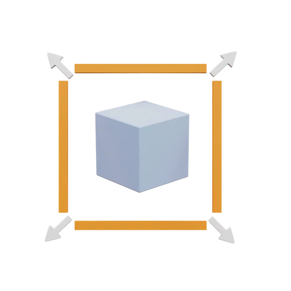 Scale 3D icon, view 1