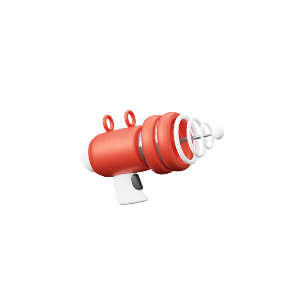 Space Gun 3D icon, view 2