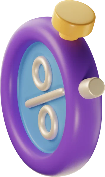 Timer 3D icon, view 5