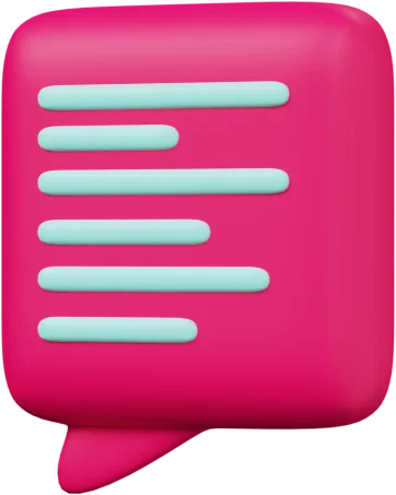 Speech Bubble 35 3D icon, view 2