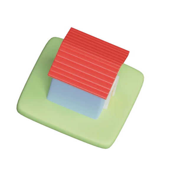 House 3D icon, view 4