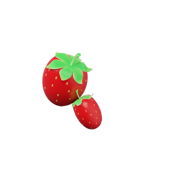 Strawberry 2 3D icon, view 2