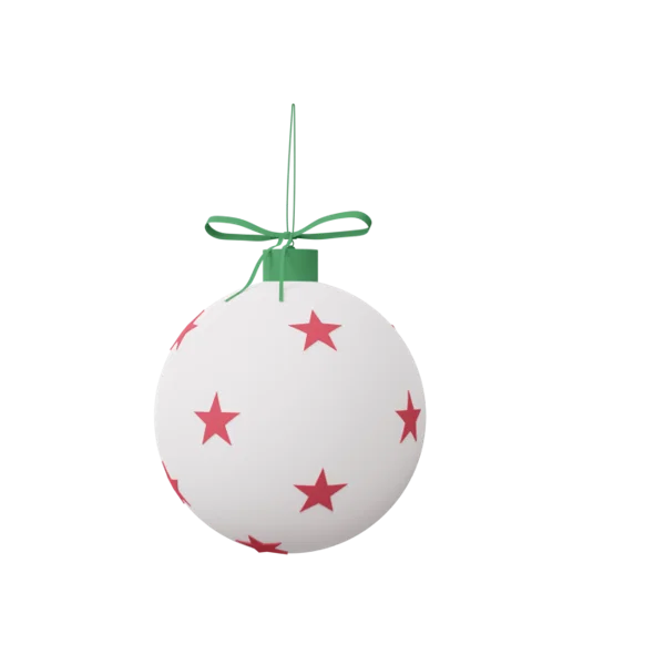 Ball (stars) 3D icon, view 2