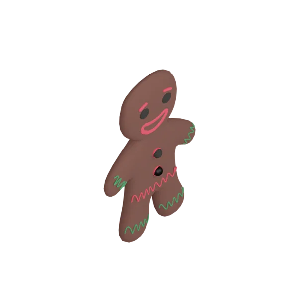 Gingerbread 3D icon, view 4