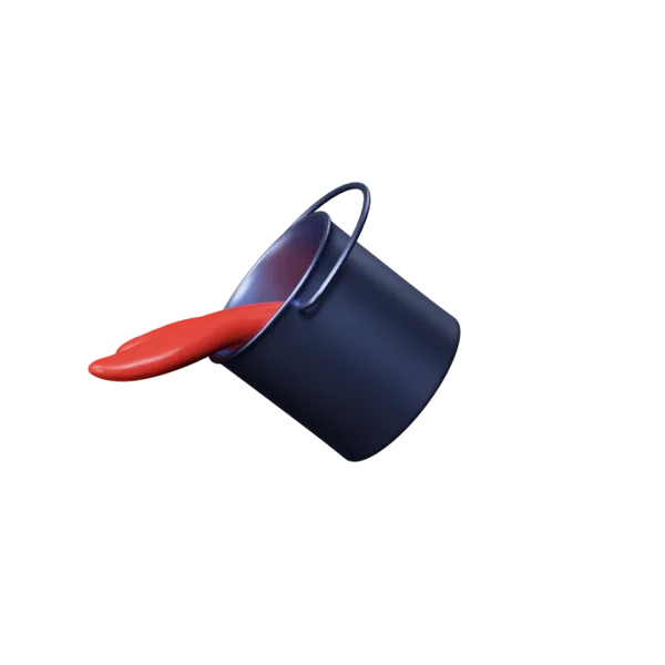 Paint Bucket Tool 3D icon, view 2