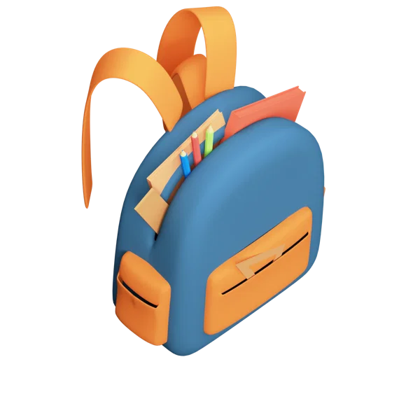 School Bag 3D icon, view 4