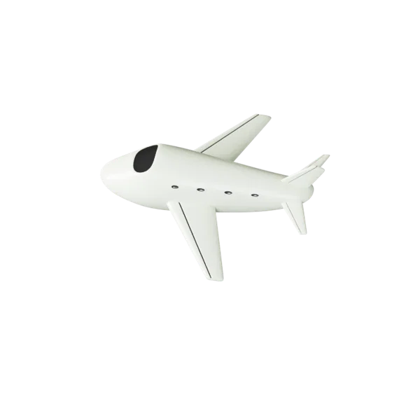 Airplane 3D icon, view 5