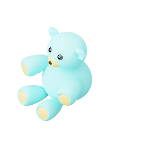 Tedy Bear 3D icon, view 5