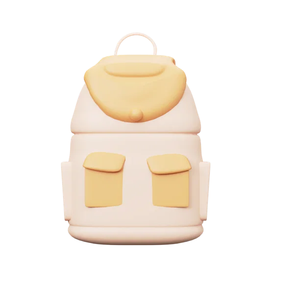 School Bag 2 3D icon, view 1