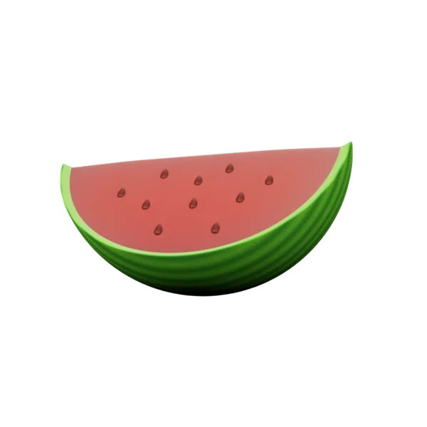 Watermelon 3D icon, view 1