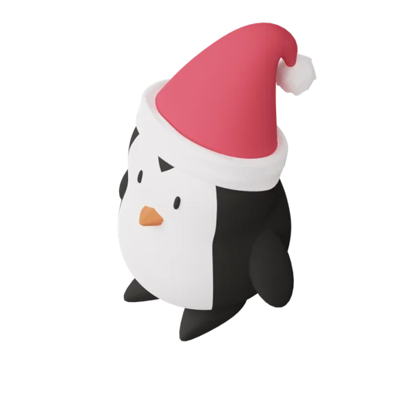 Pinguin 3D icon, view 5
