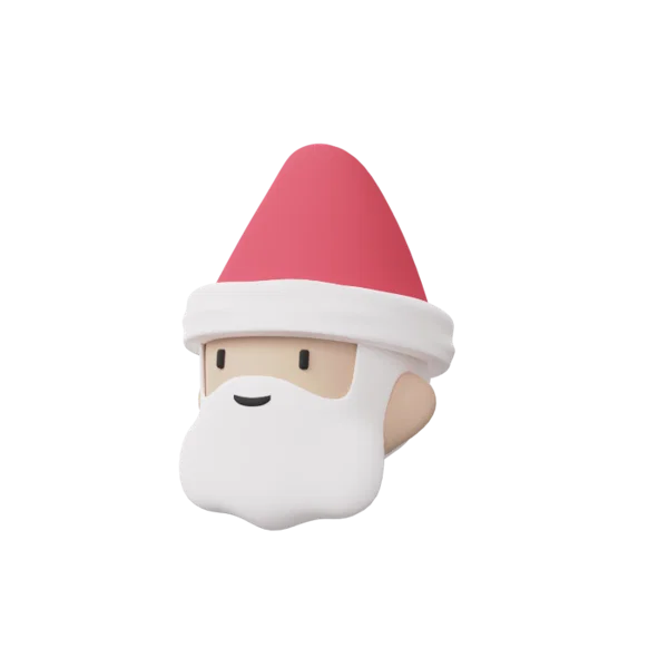 Santa 3D icon, view 2