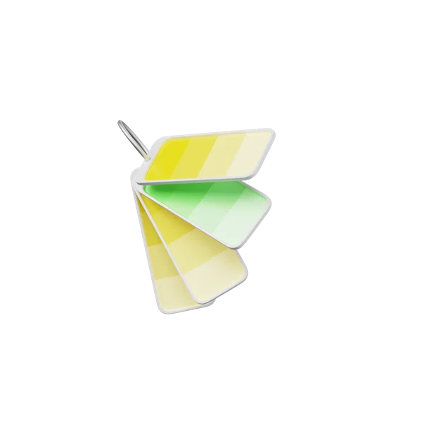 Color Palette 3D icon, view 2
