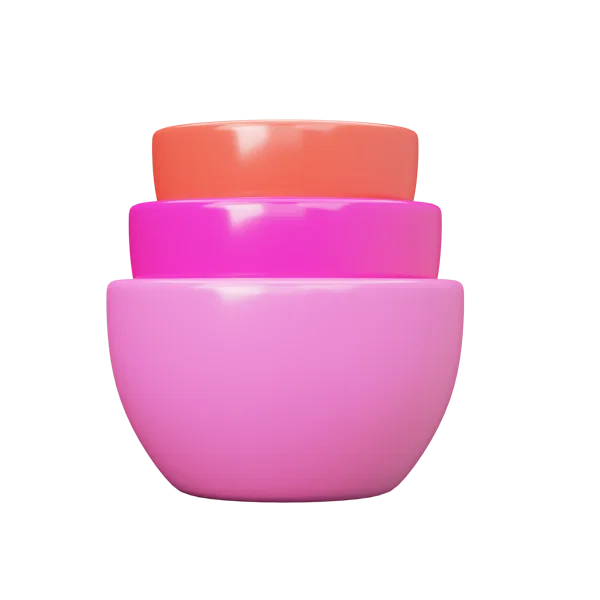 Bowls 3D icon, view 1