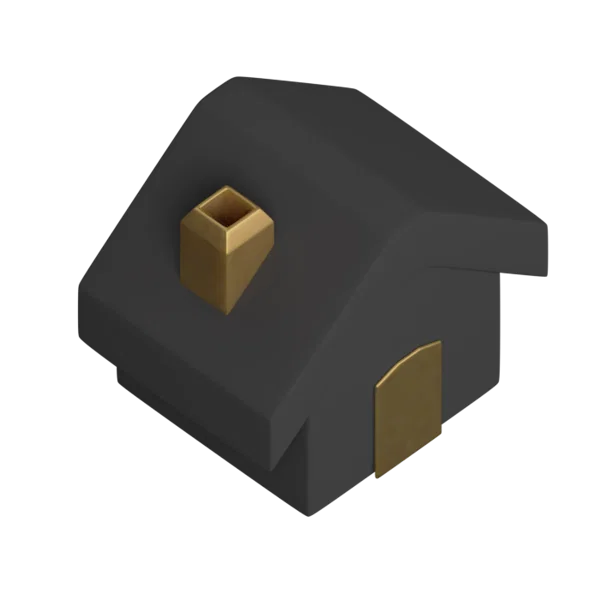 Hut 3D icon, view 4