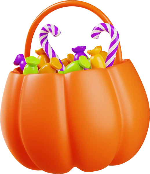 Basket of Sweets 3D icon, view 2