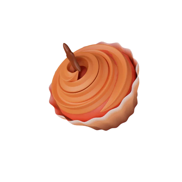 Cupcake 3D icon, view 5