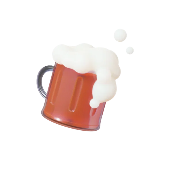 Beer 3D icon, view 1