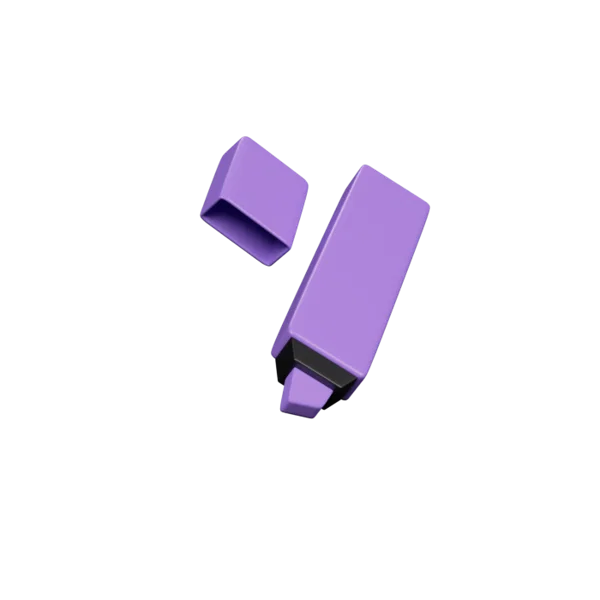 Marker 3D icon, view 3