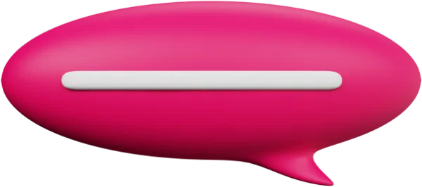 Speech Bubble 15 3D icon, view 1