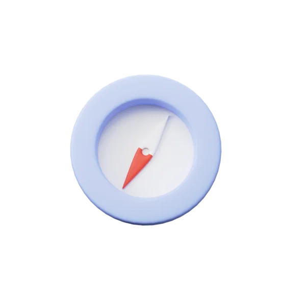 Compass 3D icon, view 2