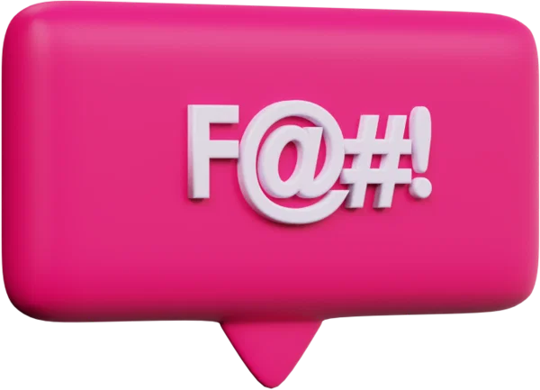 Speech Bubble 22 3D icon, view 3