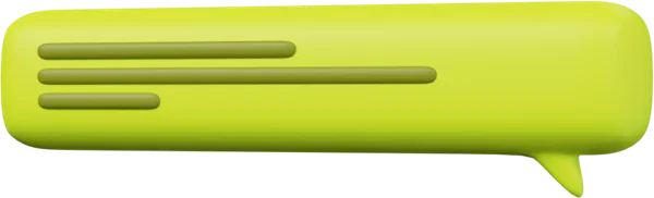 Speech Bubble 19 3D icon, view 2