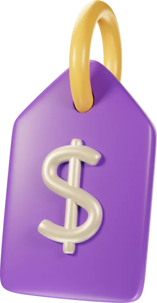 Price tags 3D icon, view 1