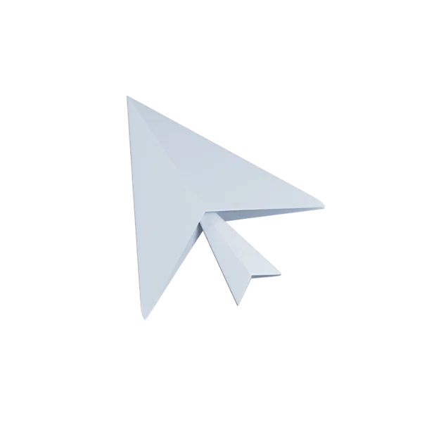 Cursor 3D icon, view 1