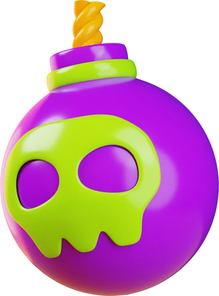 Pirate Bomb 3D icon, view 2
