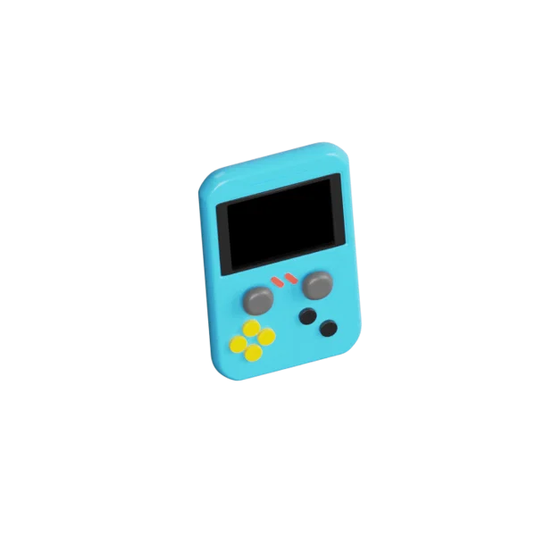 Gameboy 3D icon, view 4