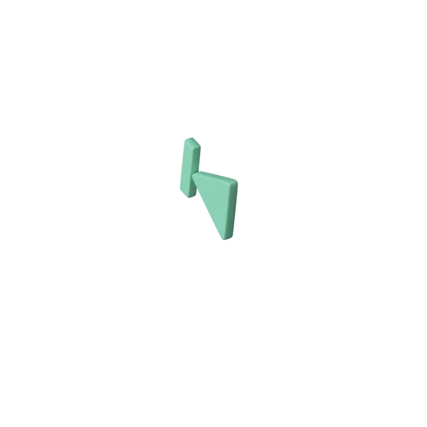 Media Buttons - Previous 3D icon, view 5