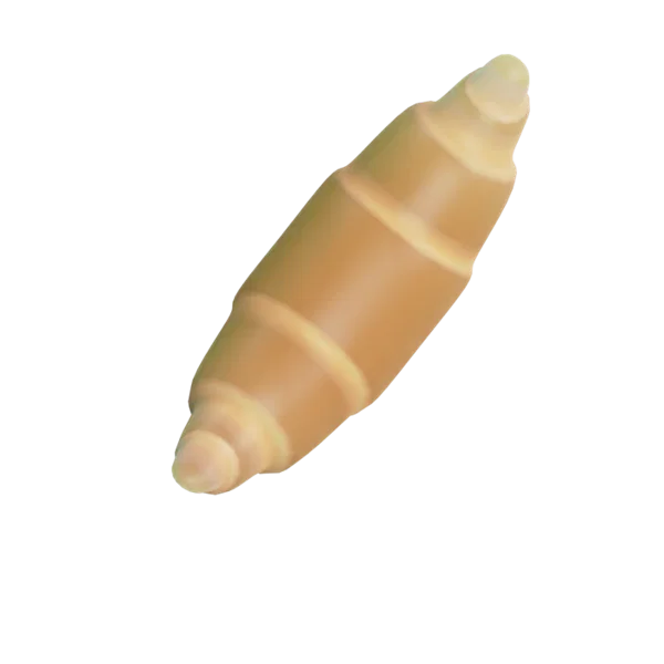 Croissant 3D icon, view 4